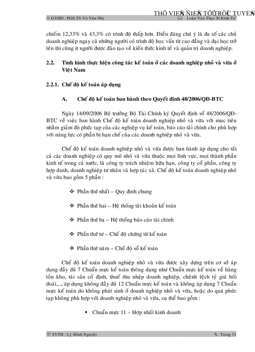 image for page Tổ chức công tác kế toán tại các doanh nghiệp nhỏ và vừa ở Việt Nam