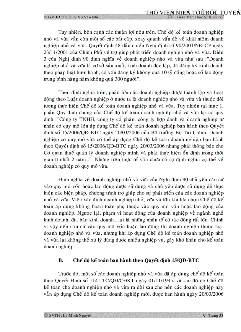 image for page Tổ chức công tác kế toán tại các doanh nghiệp nhỏ và vừa ở Việt Nam
