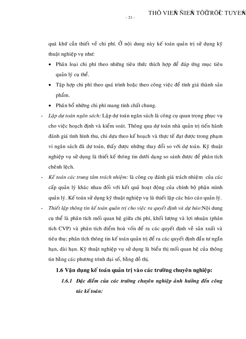 image for page Vận dụng kế toán quản trị vào các trường chuyên nghiệp