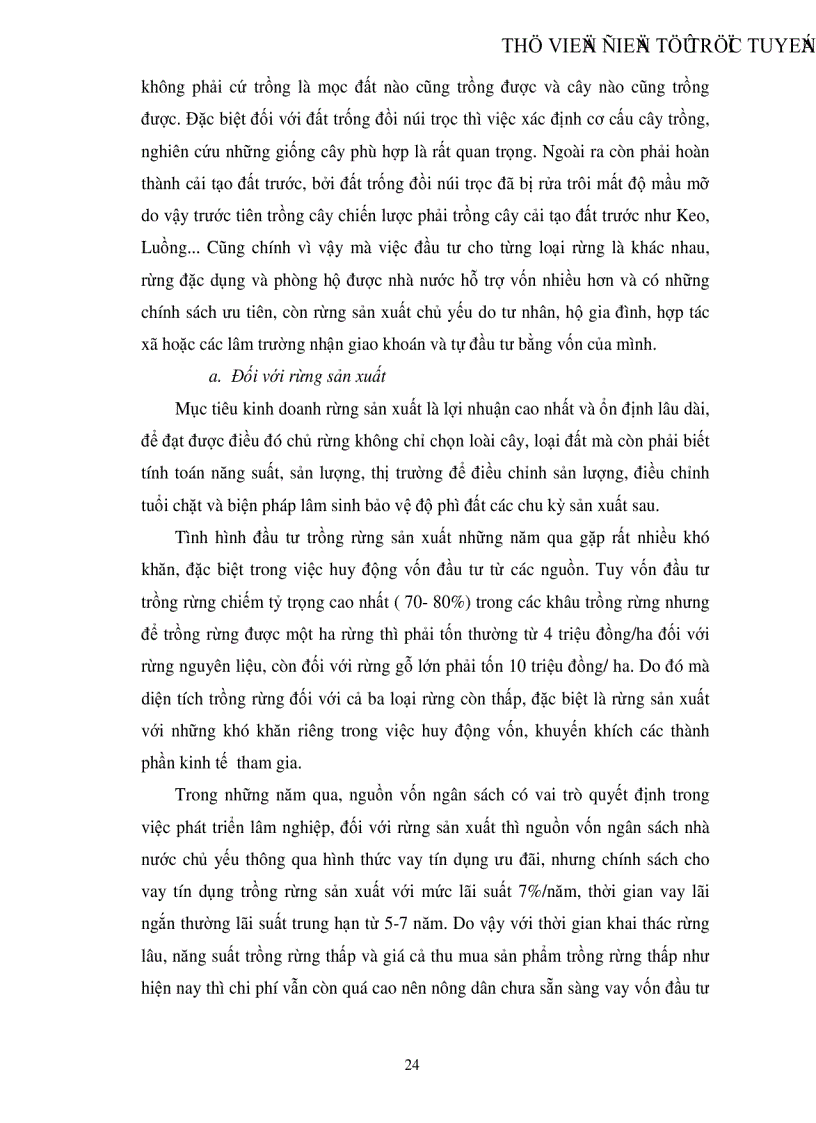 image for page Thực trạng và một số giải pháp đẩy mạnh đầu tư phát triển lâm nghiệp vùng Bắc Trung Bộ Việt Nam