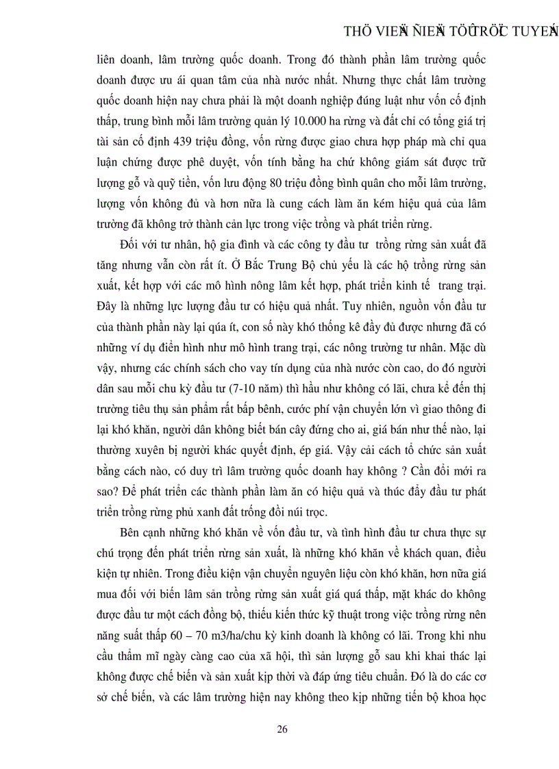 image for page Thực trạng và một số giải pháp đẩy mạnh đầu tư phát triển lâm nghiệp vùng Bắc Trung Bộ Việt Nam