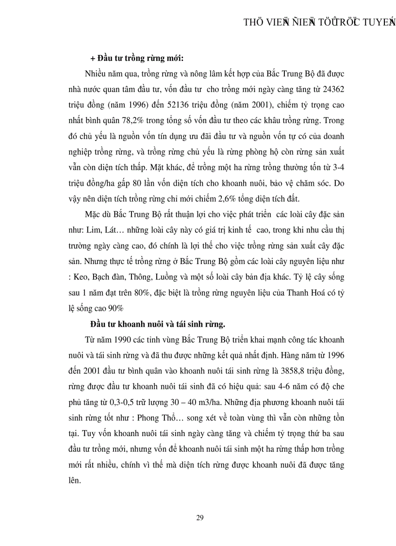 image for page Thực trạng và một số giải pháp đẩy mạnh đầu tư phát triển lâm nghiệp vùng Bắc Trung Bộ Việt Nam