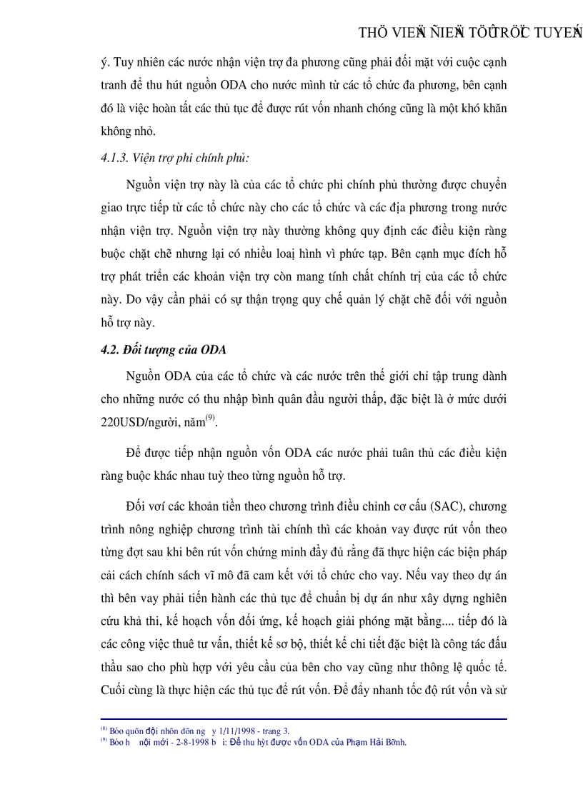 image for page Một số giải pháp chủ yếu nhằm đẩy mạnh quá trình thu hút và giải ngân nguồn hỗ trợ phát triển chính thức ODA từ tổ chức ngân hàng thế giới WB của Việt Nam