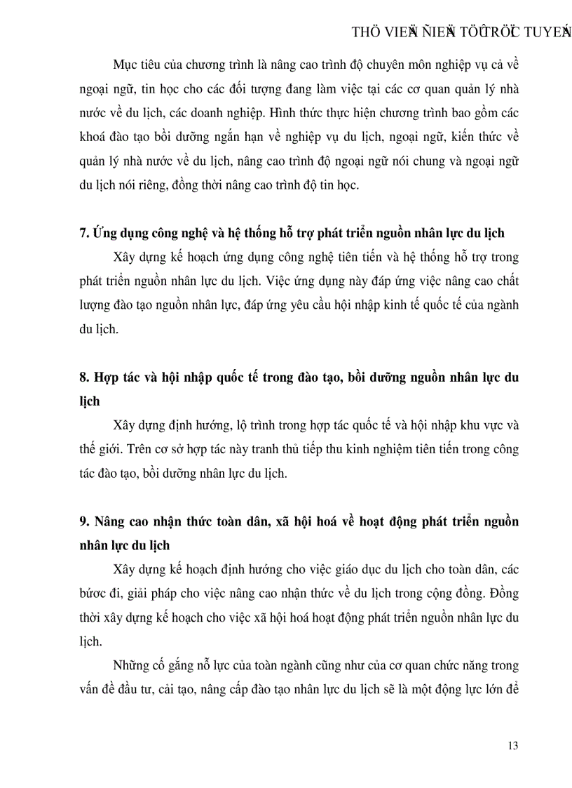 image for page Đào tạo nghề du lịch trong quá trình hội nhập