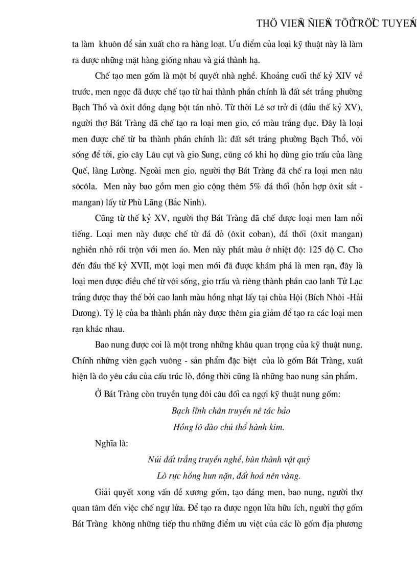 image for page Tiềm năng và lợi ích phát triển Du lịch làng nghề Gốm Bát Tràng