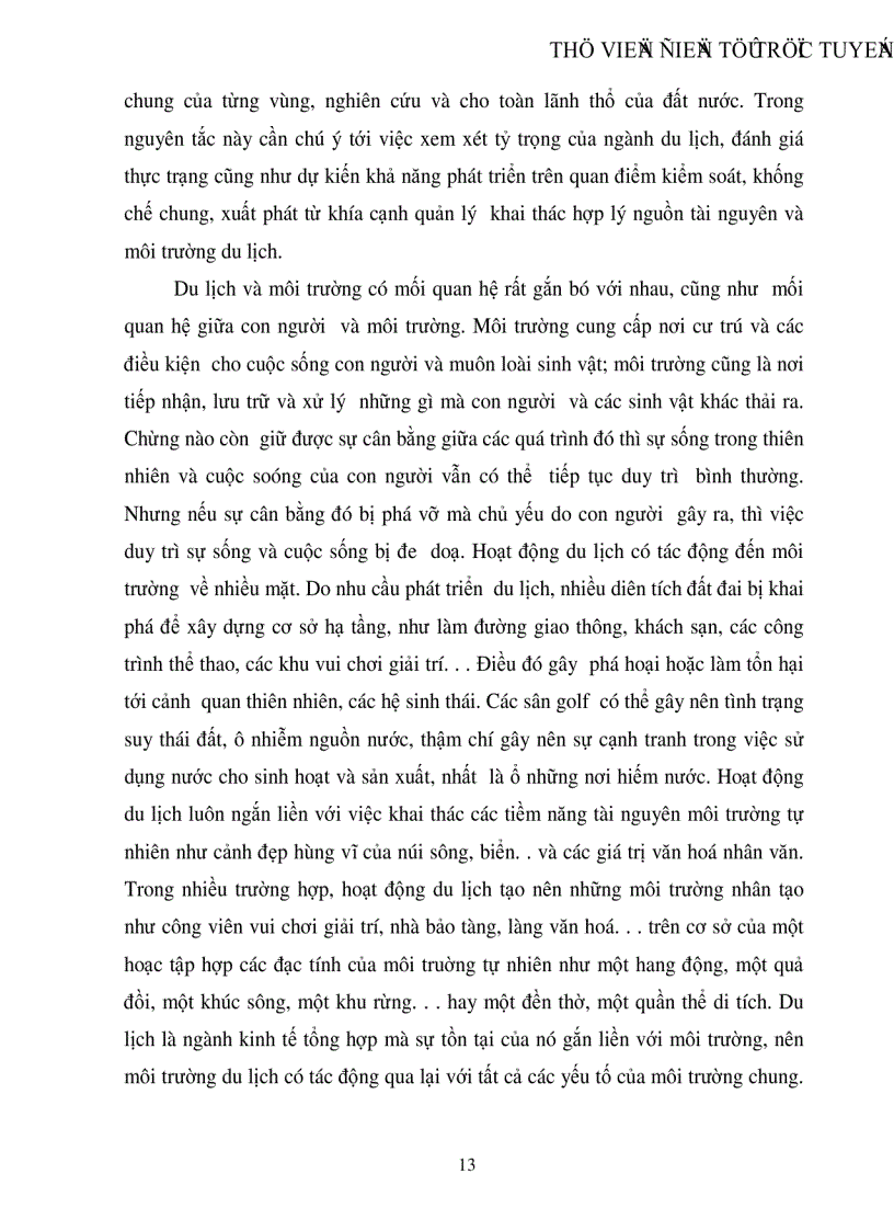 image for page Thực trạng phát triển du lịch môi trường ở Hà Nội và những biện pháp để bảo vệ môi trường du lịch