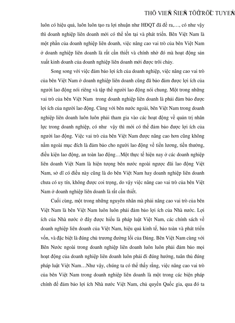image for page Vai trò của Bên Việt Nam ở công ty Liên doanh du lịch Quốc tế Hải Phòng thực trạng bài học và giải pháp