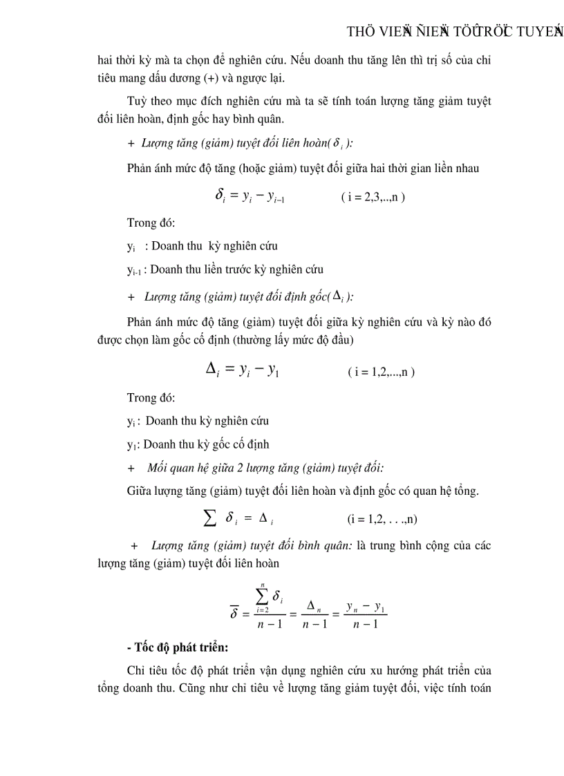 image for page Vận dụng một số phương pháp thống kê phân tích biến động doanh thu tại khách sạn Hoà Bình