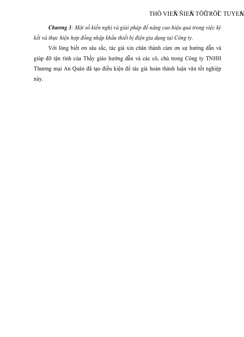 image for page Thực tiễn ký kết và thực hiện hợp đồng nhập khẩu thiết bị điện gia dụng tại Công ty Trách nhiệm hữu hạn Thương mại An Quân