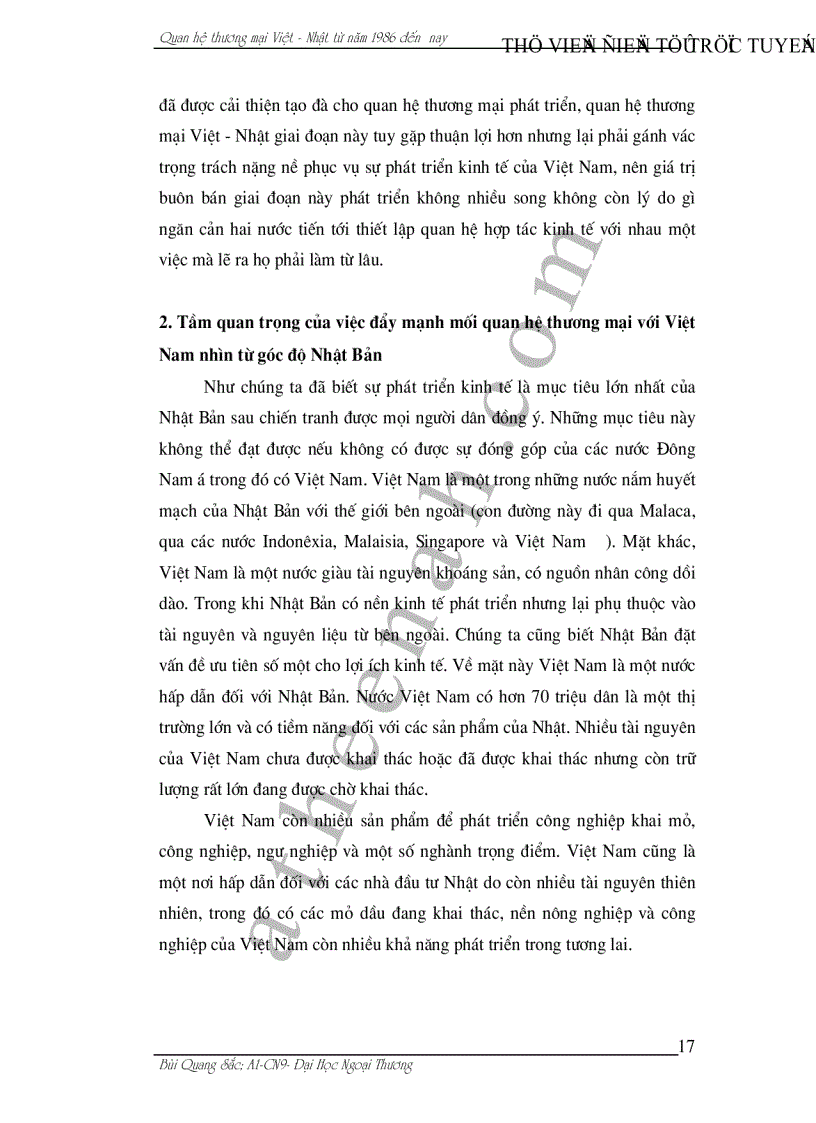 image for page Quan Hệ Thương Mại Việt Nam Nhật Bản giai đoạn từ 1986 đến nay