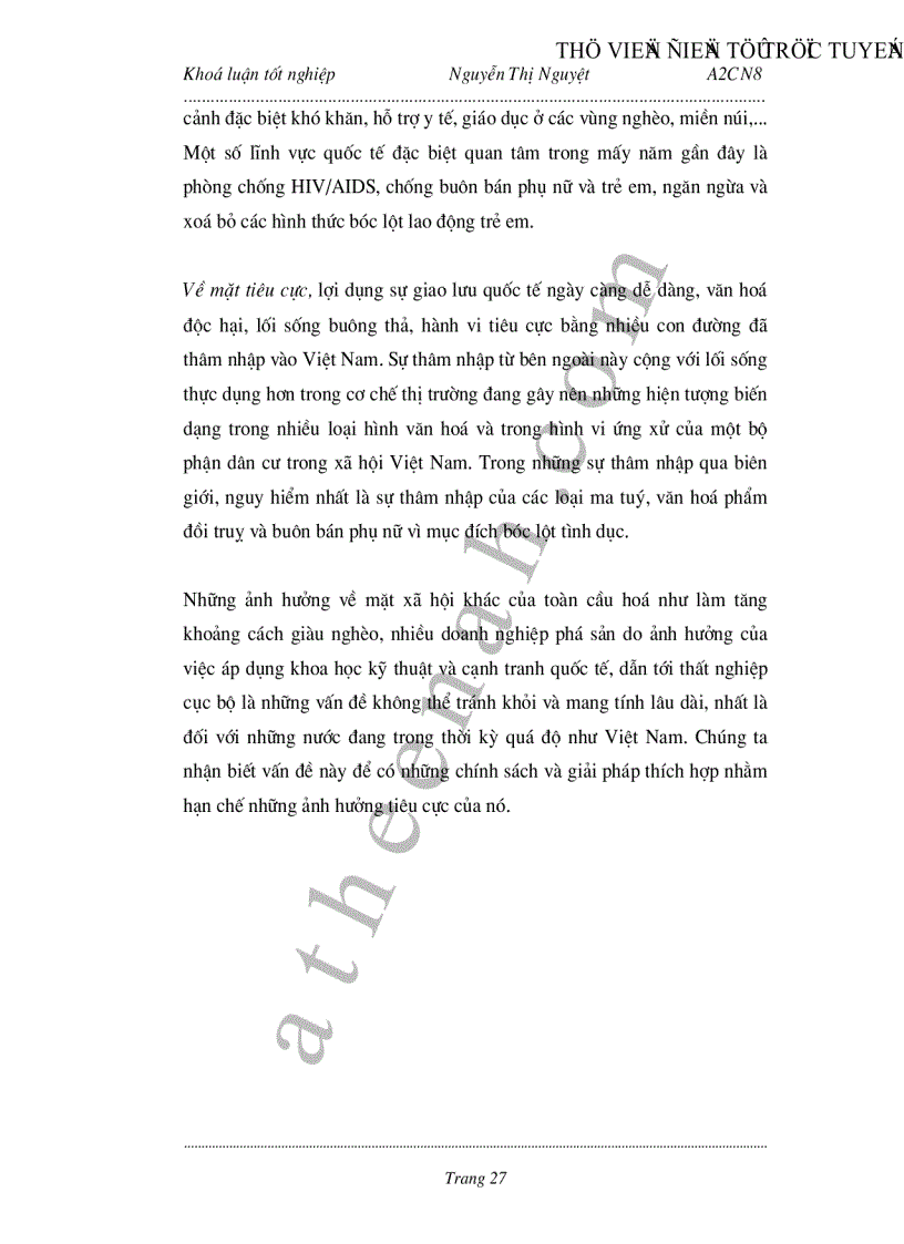 image for page Toàn cầu hoá Cơ hội và thách thức đối với lao động Việt Nam khi thâm nhập thị trường lao động Quốc tế