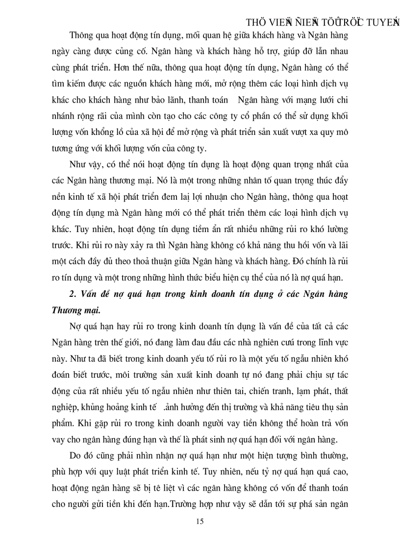 image for page Nợ quá hạn và những giải pháp nhằm ngăn ngừa hạn chế và xử lý nợ quá hạn trong kinh doanh tín dụng của các ngân hàng thương mại