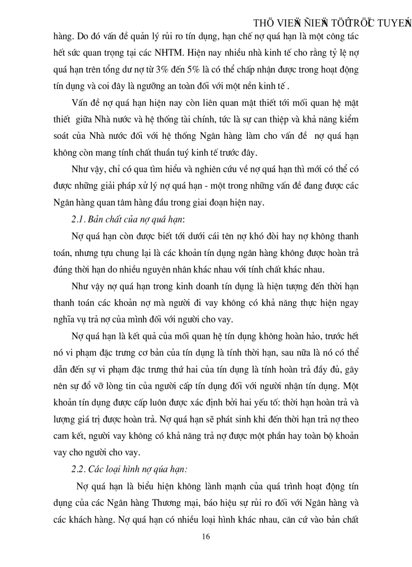 image for page Nợ quá hạn và những giải pháp nhằm ngăn ngừa hạn chế và xử lý nợ quá hạn trong kinh doanh tín dụng của các ngân hàng thương mại