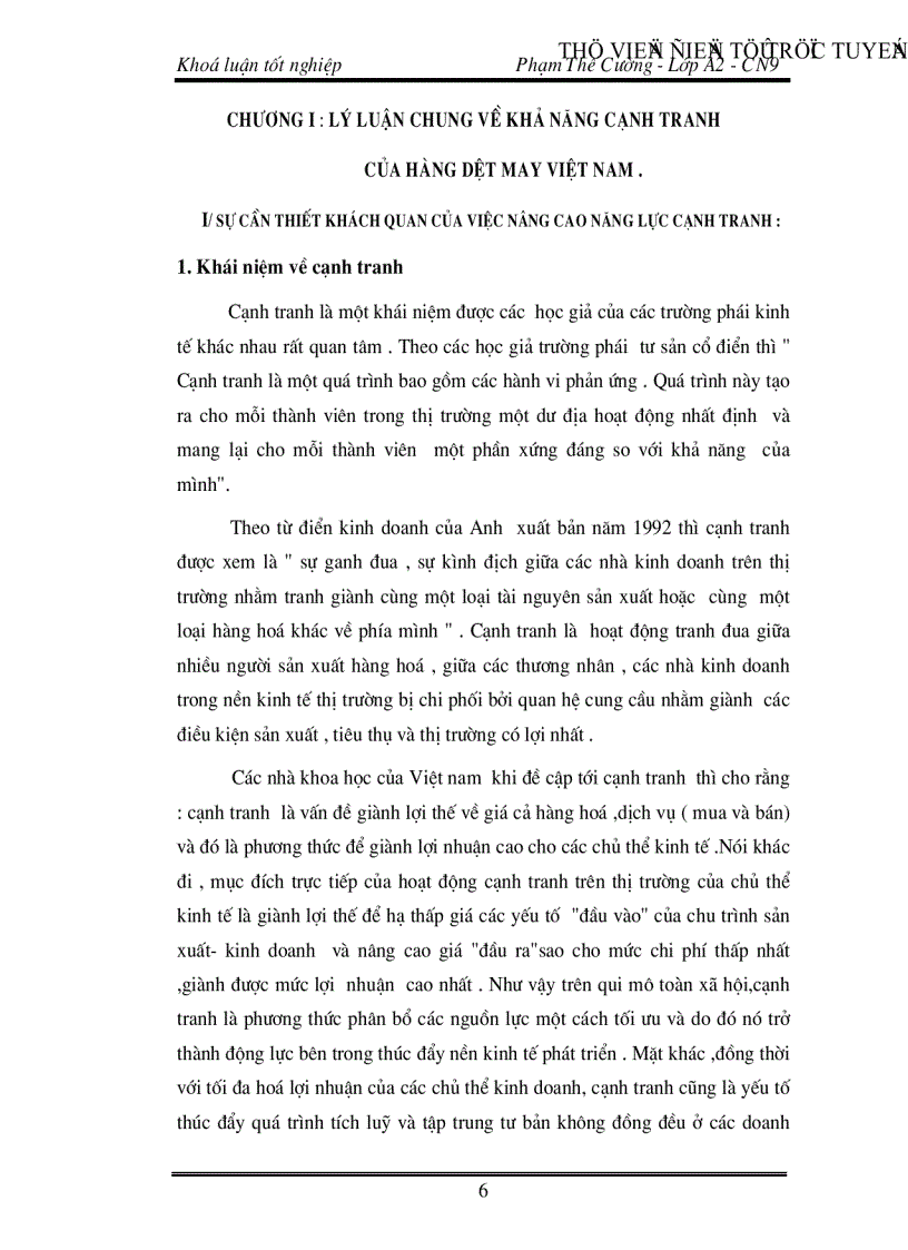 image for page Đánh giá khả năng cạnh tranh của hàng dệt may Việt Nam Thực trạng và giải pháp