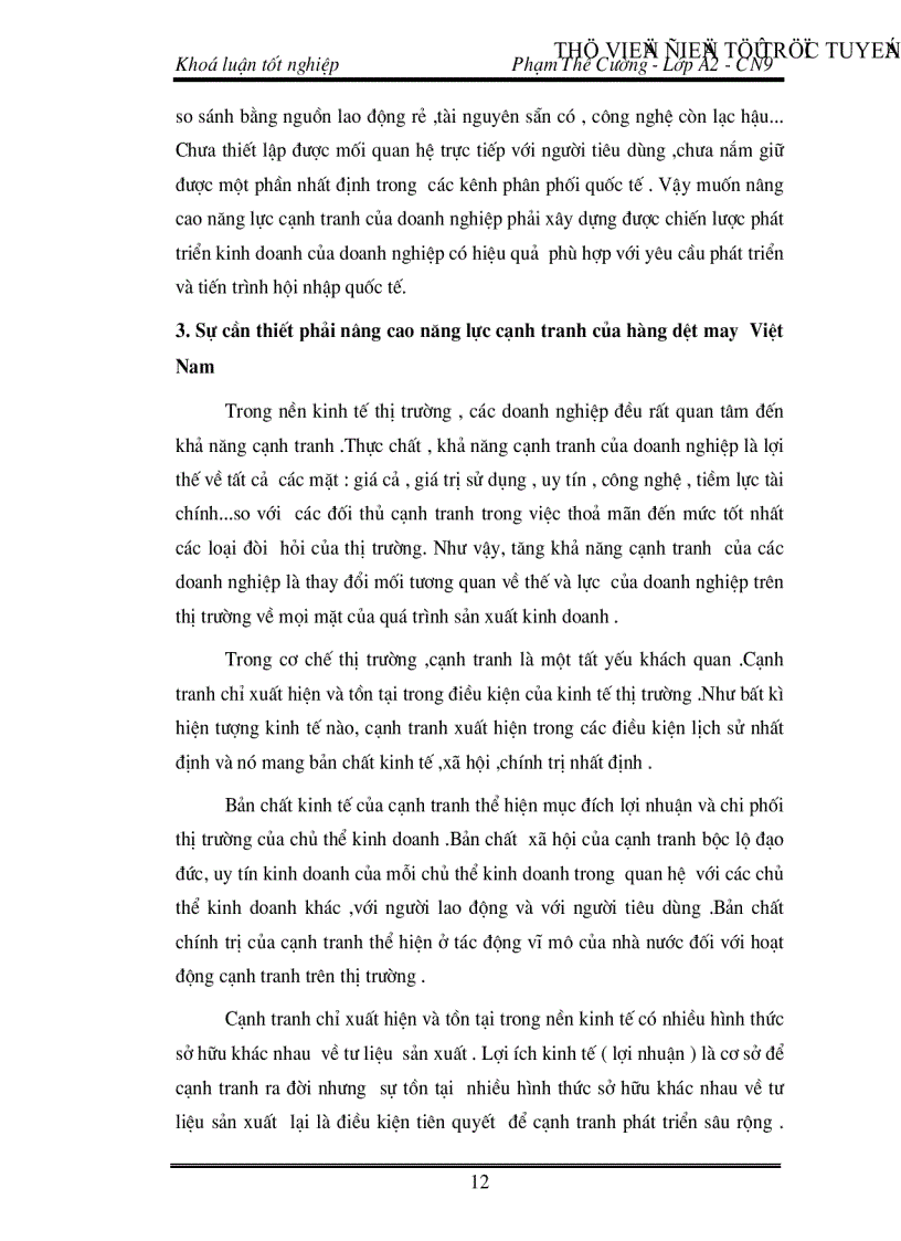 image for page Đánh giá khả năng cạnh tranh của hàng dệt may Việt Nam Thực trạng và giải pháp