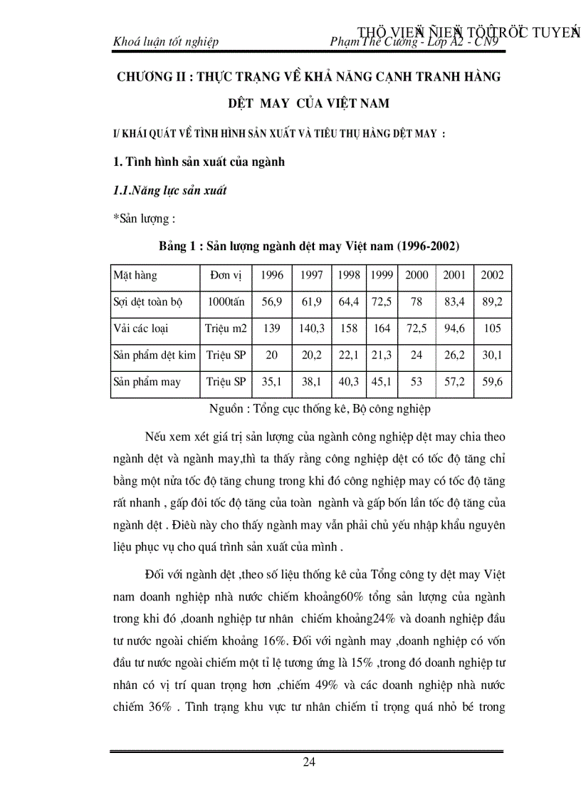 image for page Đánh giá khả năng cạnh tranh của hàng dệt may Việt Nam Thực trạng và giải pháp