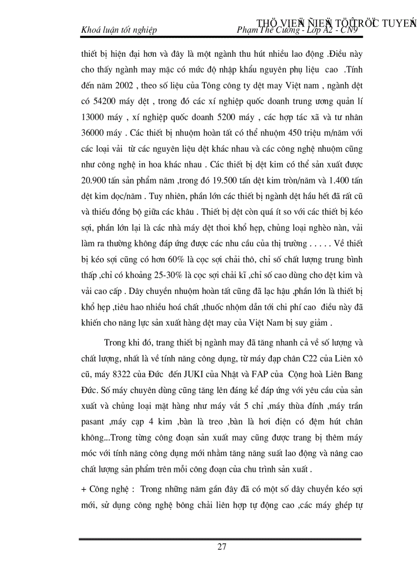 image for page Đánh giá khả năng cạnh tranh của hàng dệt may Việt Nam Thực trạng và giải pháp