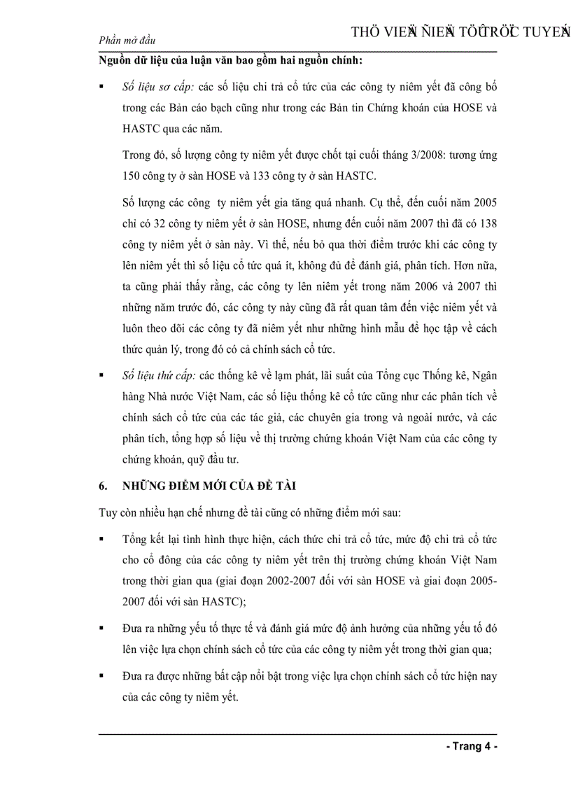 image for page Chính sách cổ tức của các công ty niêm yết trên thị trường chứng khoán Việt Nam