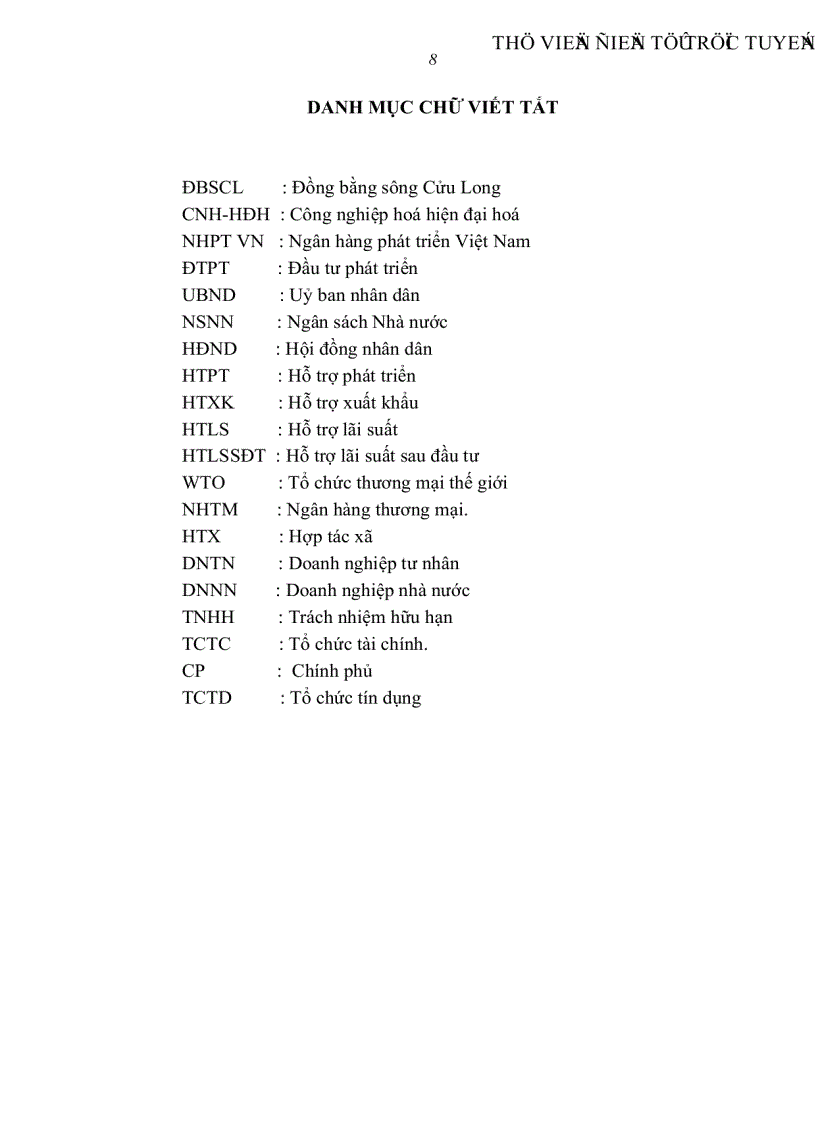 image for page Giải pháp đẩy mạnh hoạt động tín dụng đầu tư phát triển tại Chi nhánh Ngân hàng phát triển Vĩnh Long