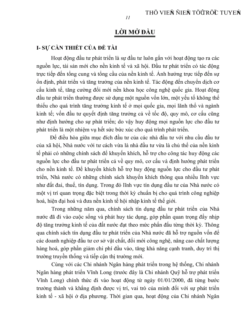 image for page Giải pháp đẩy mạnh hoạt động tín dụng đầu tư phát triển tại Chi nhánh Ngân hàng phát triển Vĩnh Long