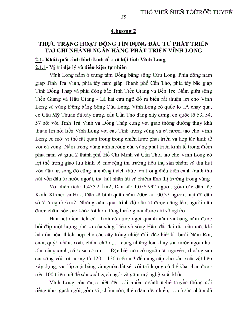 image for page Giải pháp đẩy mạnh hoạt động tín dụng đầu tư phát triển tại Chi nhánh Ngân hàng phát triển Vĩnh Long