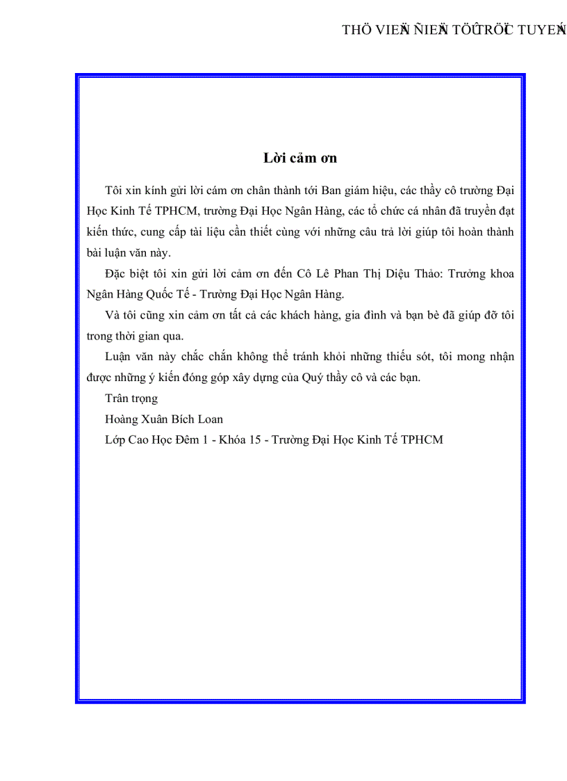 image for page Nâng cao sự hài lòng của khách hàng tại Ngân hàng Đầu Tư và Phát Triển Việt Nam Chi Nhánh TPHCM