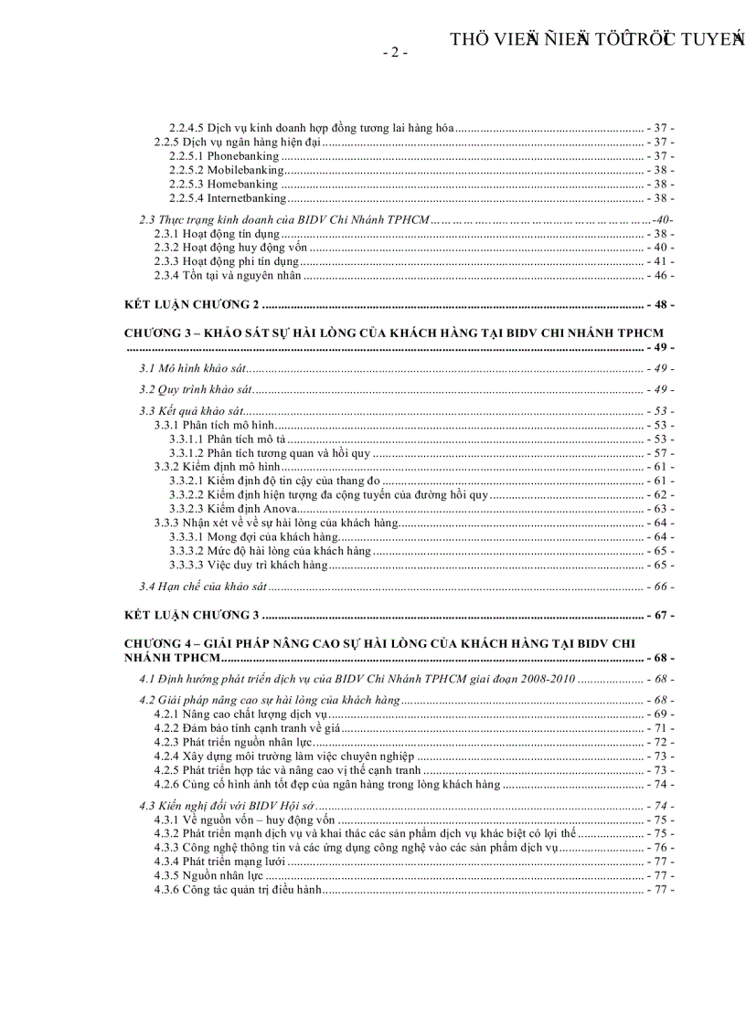 image for page Nâng cao sự hài lòng của khách hàng tại Ngân hàng Đầu Tư và Phát Triển Việt Nam Chi Nhánh TPHCM