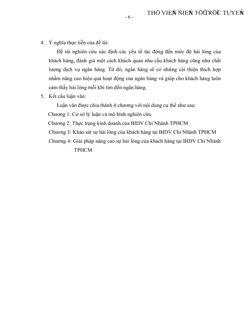 image for page Nâng cao sự hài lòng của khách hàng tại Ngân hàng Đầu Tư và Phát Triển Việt Nam Chi Nhánh TPHCM