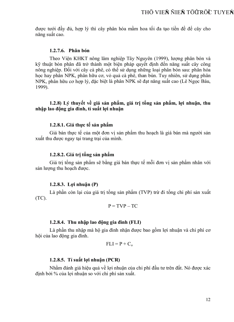 image for page Ảnh hưởng của các yếu tố đầu vào đến hiệu quả kinh tế cây cà phê tỉnh Đăk Nông