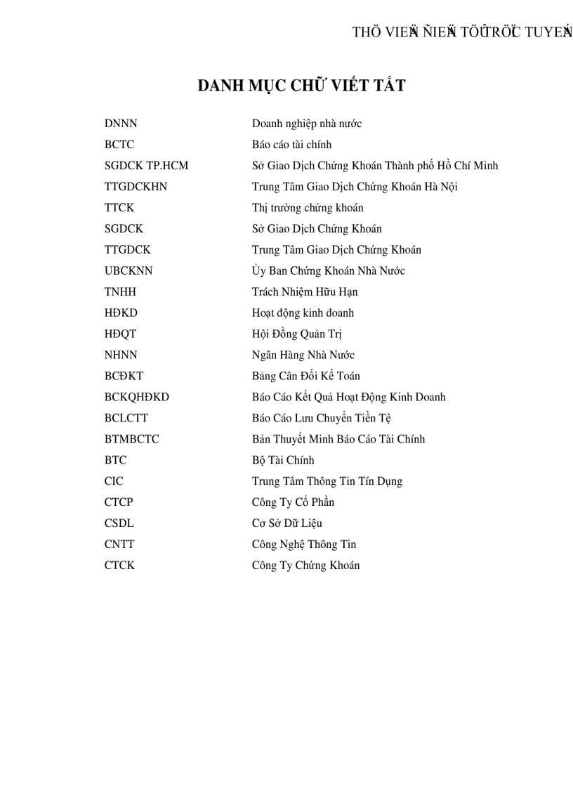 image for page Hoàn thiện việc trình bày và công bố thông tin báo cáo tài chính các công ty niêm yết tại Sở Giao Dịch Chứng Khoán Thành phố Hồ Chí Minh