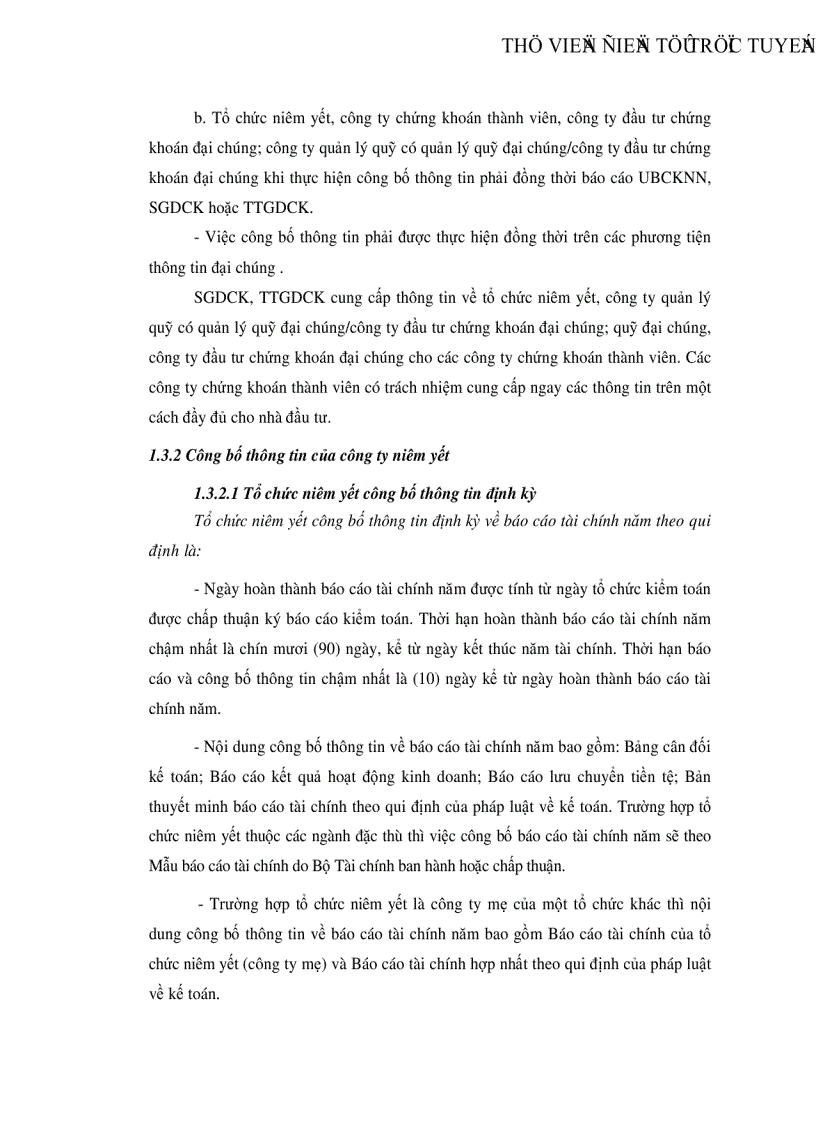 image for page Hoàn thiện việc trình bày và công bố thông tin báo cáo tài chính các công ty niêm yết tại Sở Giao Dịch Chứng Khoán Thành phố Hồ Chí Minh