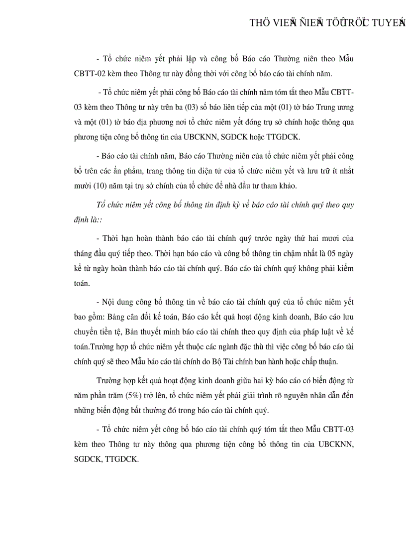 image for page Hoàn thiện việc trình bày và công bố thông tin báo cáo tài chính các công ty niêm yết tại Sở Giao Dịch Chứng Khoán Thành phố Hồ Chí Minh