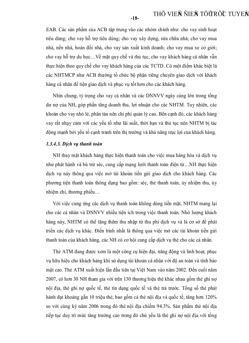 image for page Phát triển song hành dịch vụ ngân hàng bán buôn và ngân hàng bán lẻ tại ngân hàng ngoại thương chi nhánh Tp Hồ Chí Minh
