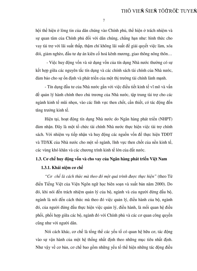 image for page Tác động của cơ chế huy động vốn và cho vay đến kết quả hoạt động của Ngân hàng phát triển Việt Nam