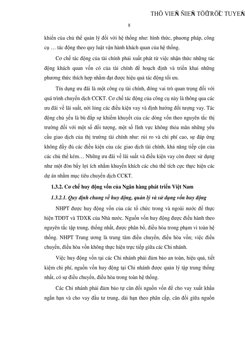 image for page Tác động của cơ chế huy động vốn và cho vay đến kết quả hoạt động của Ngân hàng phát triển Việt Nam