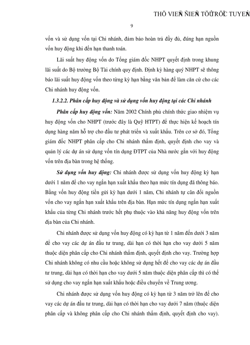 image for page Tác động của cơ chế huy động vốn và cho vay đến kết quả hoạt động của Ngân hàng phát triển Việt Nam