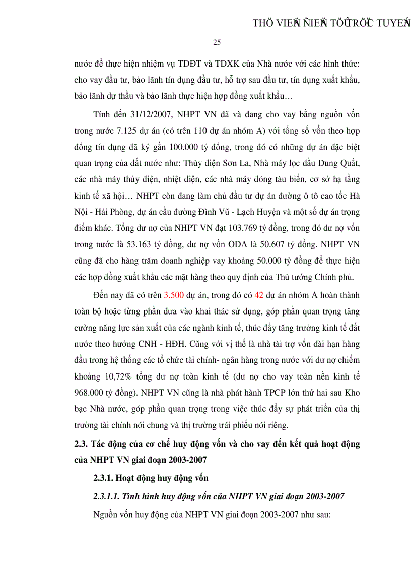 image for page Tác động của cơ chế huy động vốn và cho vay đến kết quả hoạt động của Ngân hàng phát triển Việt Nam