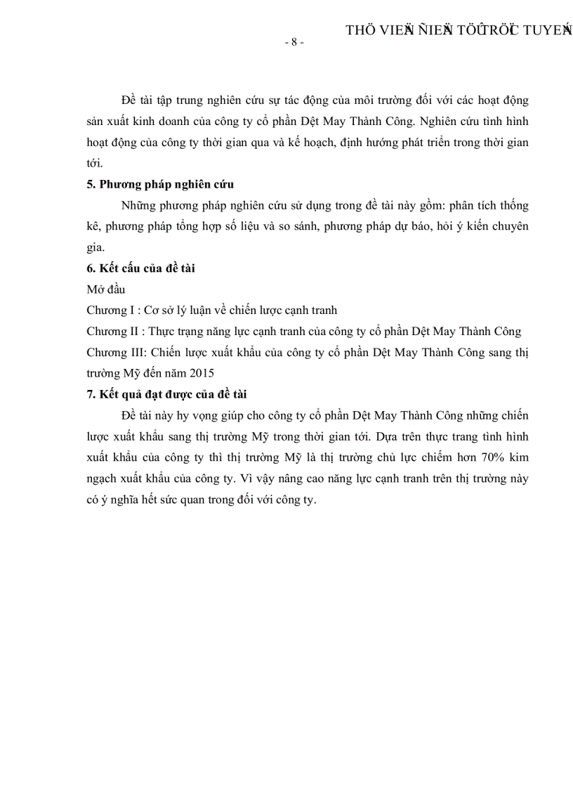 image for page Chiến lược xuất khẩu của công ty cổ phần dệt may thành công sang thị trường Mỹ giai đoạn 2008 2015