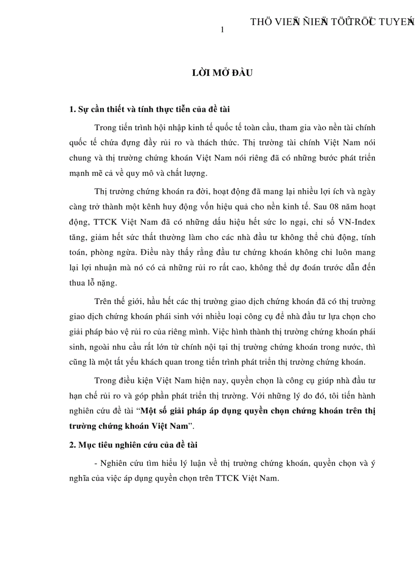 image for page Một số giải pháp áp dụng quyền chọn chứng khoán trên thị trường chứng khoán Việt Nam