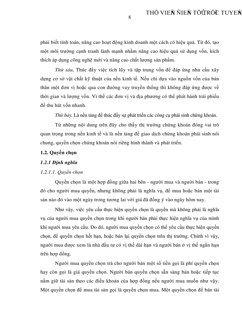 image for page Một số giải pháp áp dụng quyền chọn chứng khoán trên thị trường chứng khoán Việt Nam