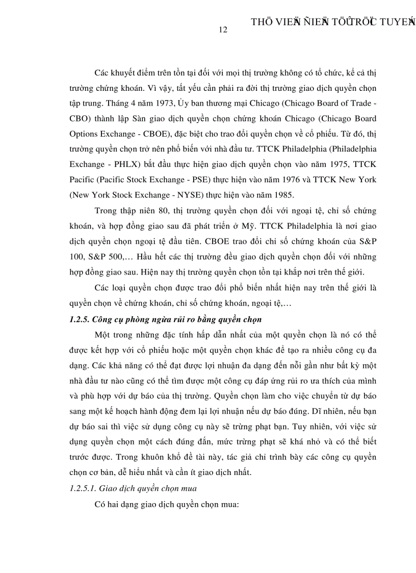 image for page Một số giải pháp áp dụng quyền chọn chứng khoán trên thị trường chứng khoán Việt Nam