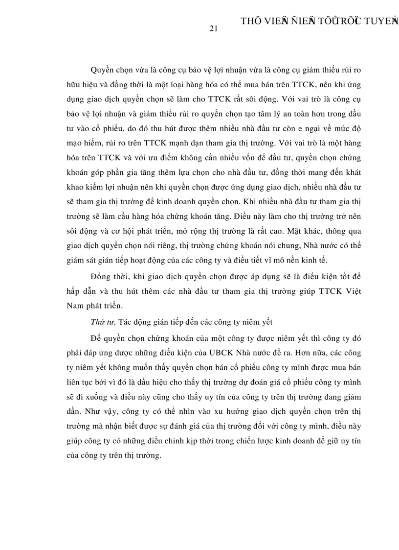 image for page Một số giải pháp áp dụng quyền chọn chứng khoán trên thị trường chứng khoán Việt Nam