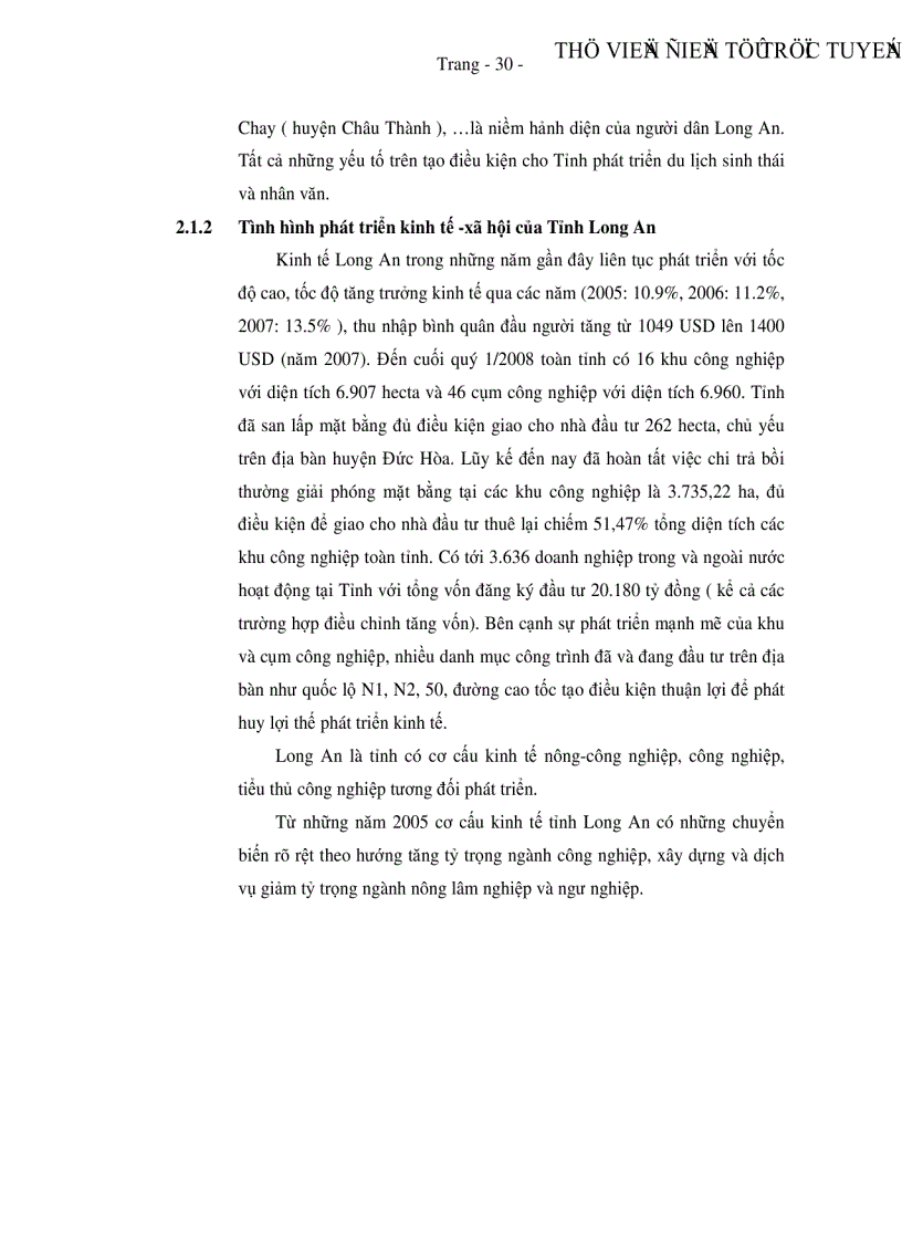 image for page Thực trạng và các giải pháp đẩy mạnh hoạt động huy động vốn của các NHTM trên địa bàn Tỉnh Long An