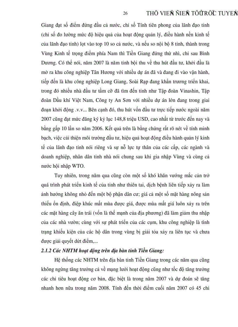 image for page Mở rộng và nâng cao hiệu quả tín dụng tài trợ doanh nghiệp vừa và nhỏ tại các ngân hàng thương mại trên địa bàn tỉnh Tiền Giang