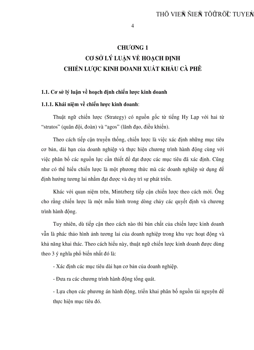 image for page Định hướng chiến lược kinh doanh xuất khNu cà phê cho Tổng Công Ty Cà Phê Việt Nam đến năm 2015