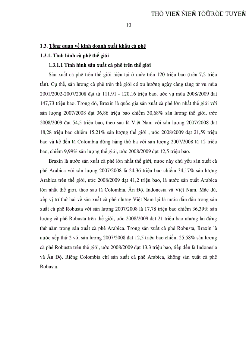 image for page Định hướng chiến lược kinh doanh xuất khNu cà phê cho Tổng Công Ty Cà Phê Việt Nam đến năm 2015