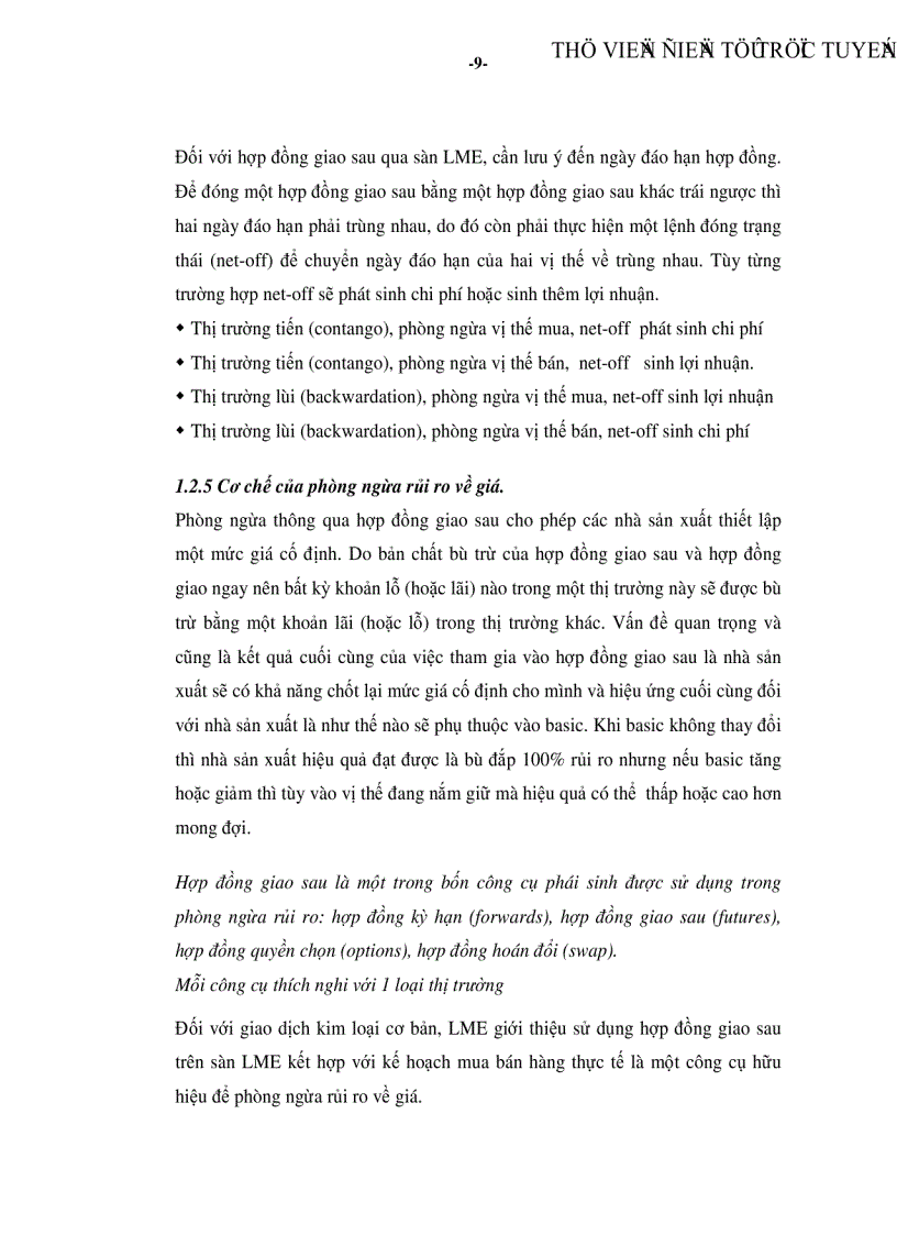 image for page Ứng dụng nghiệp vụ phòng ngừa rủi ro Hedging bằng hợp đồng giao sau trên sàn giao dịch kim loại London LME trong kinh doanh của công ty Gia Kim