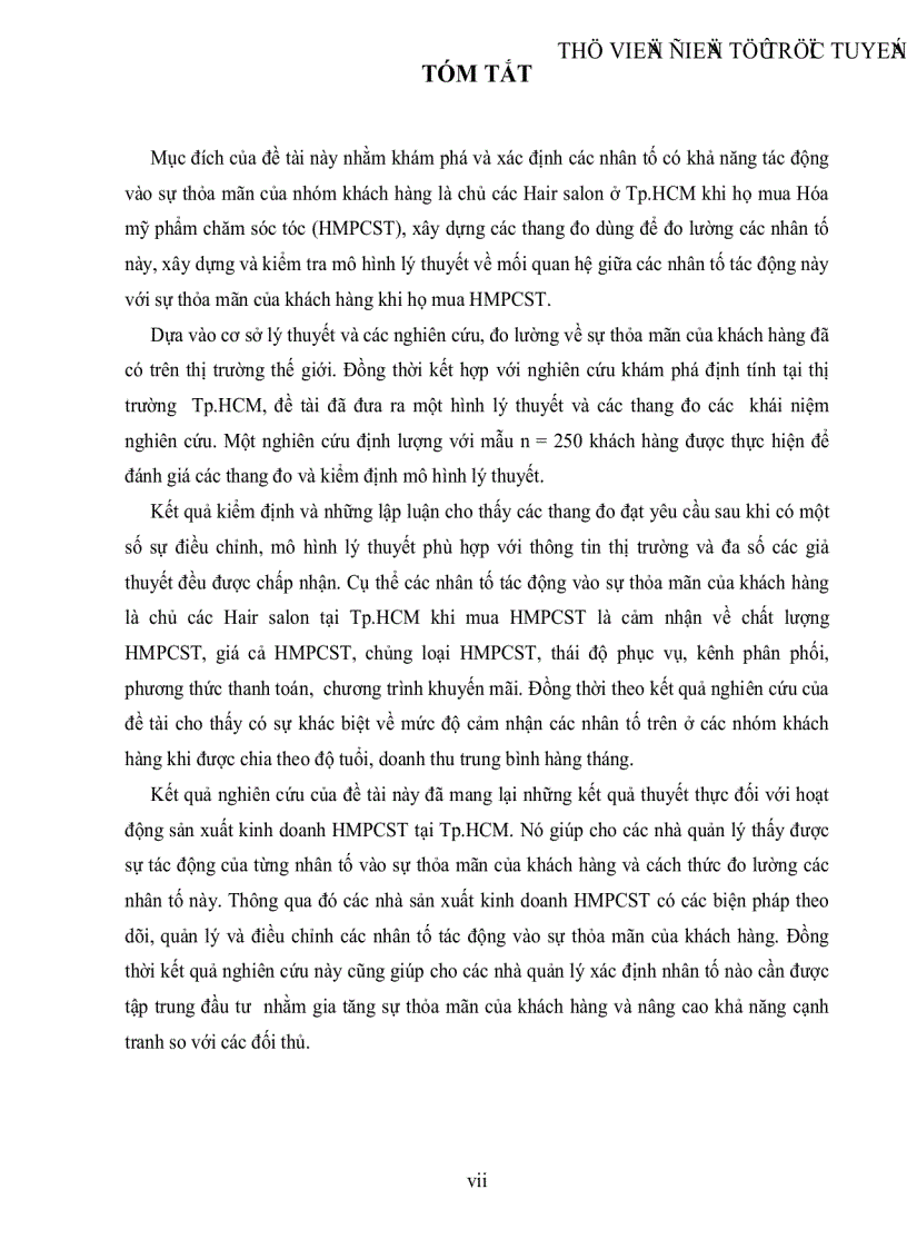 image for page Nghiên cứu các nhân tố tác động đến sự thỏa mãn của khách hàng khi mua hóa mỹ phẩm chăm sóc tóc