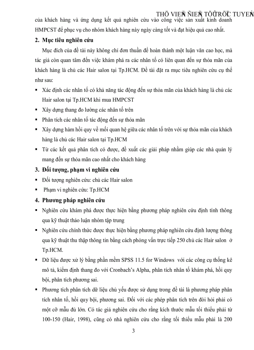 image for page Nghiên cứu các nhân tố tác động đến sự thỏa mãn của khách hàng khi mua hóa mỹ phẩm chăm sóc tóc