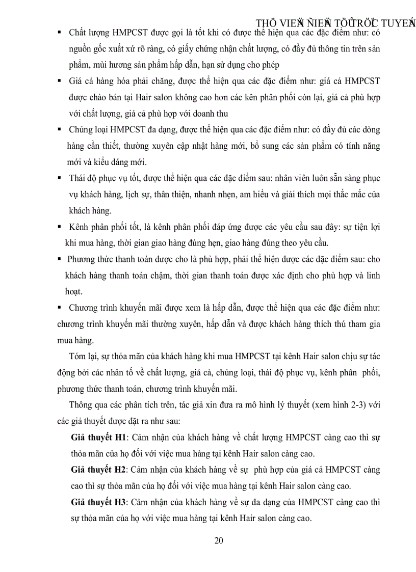 image for page Nghiên cứu các nhân tố tác động đến sự thỏa mãn của khách hàng khi mua hóa mỹ phẩm chăm sóc tóc
